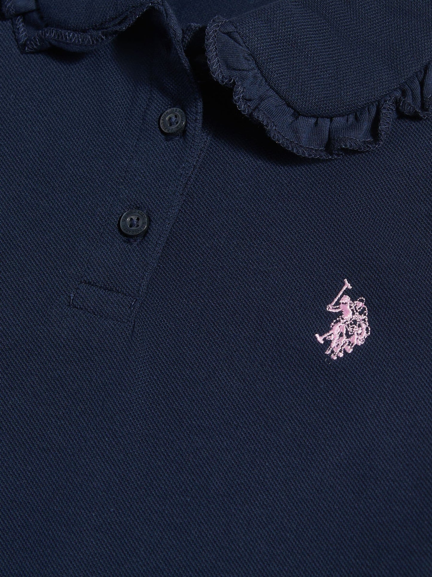 Dsiney Kidz - U.S. Polo Assn Navy Frill Collar Polo Shirt image 6
