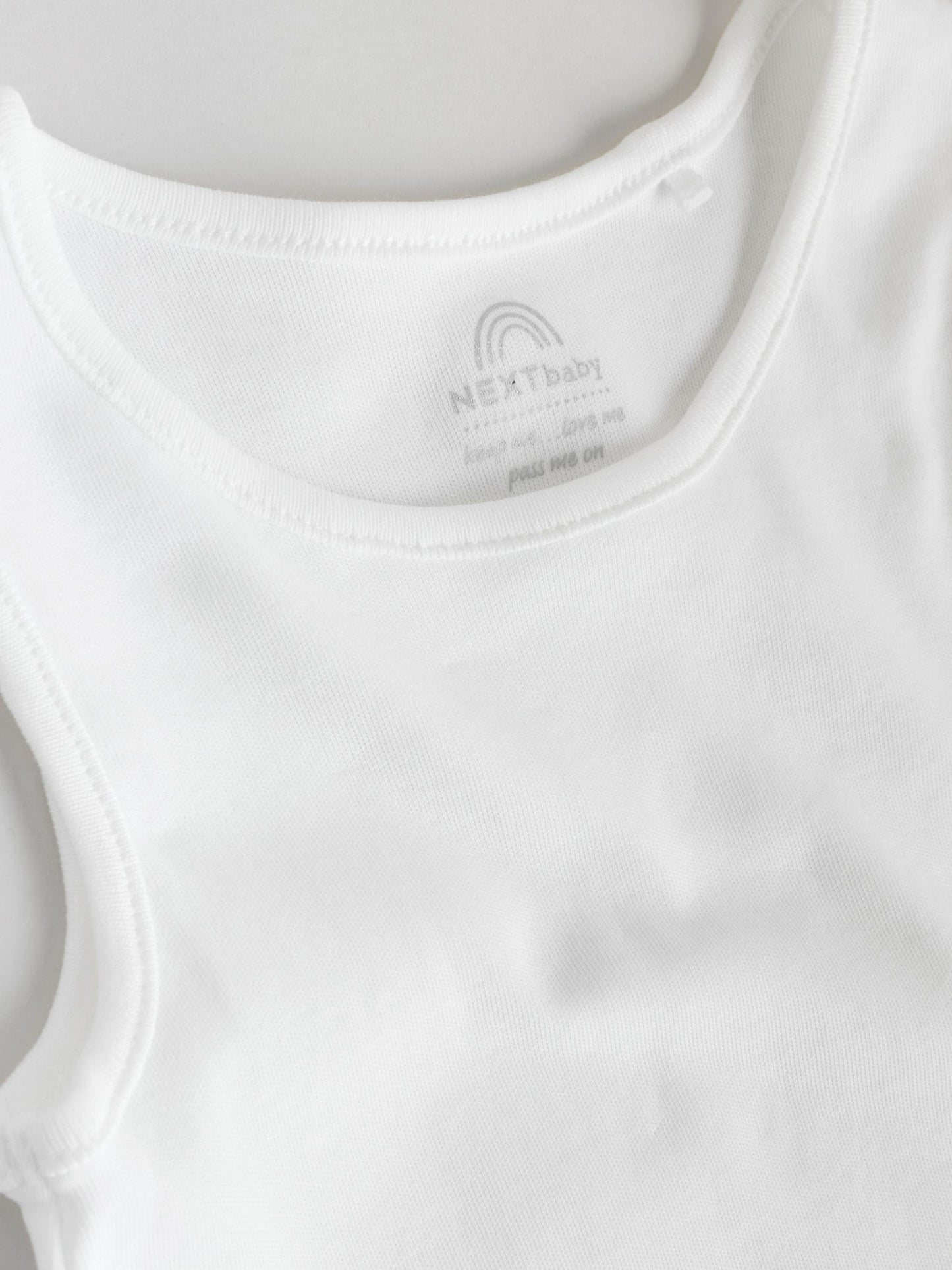 White 10 Pack Baby Vest Bodysuits image 8