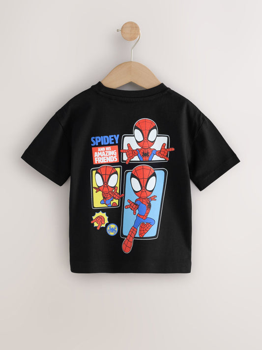 Dsiney Kidz - Black Spidey Short Sleeve T-Shirt (9mths-8yrs) image 2