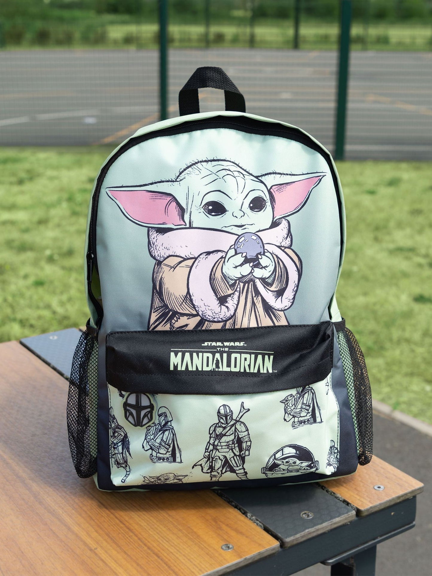 Dsiney Kidz - Vanilla Underground Green Star Wars Mandalorian and Grogu Backpack image 1
