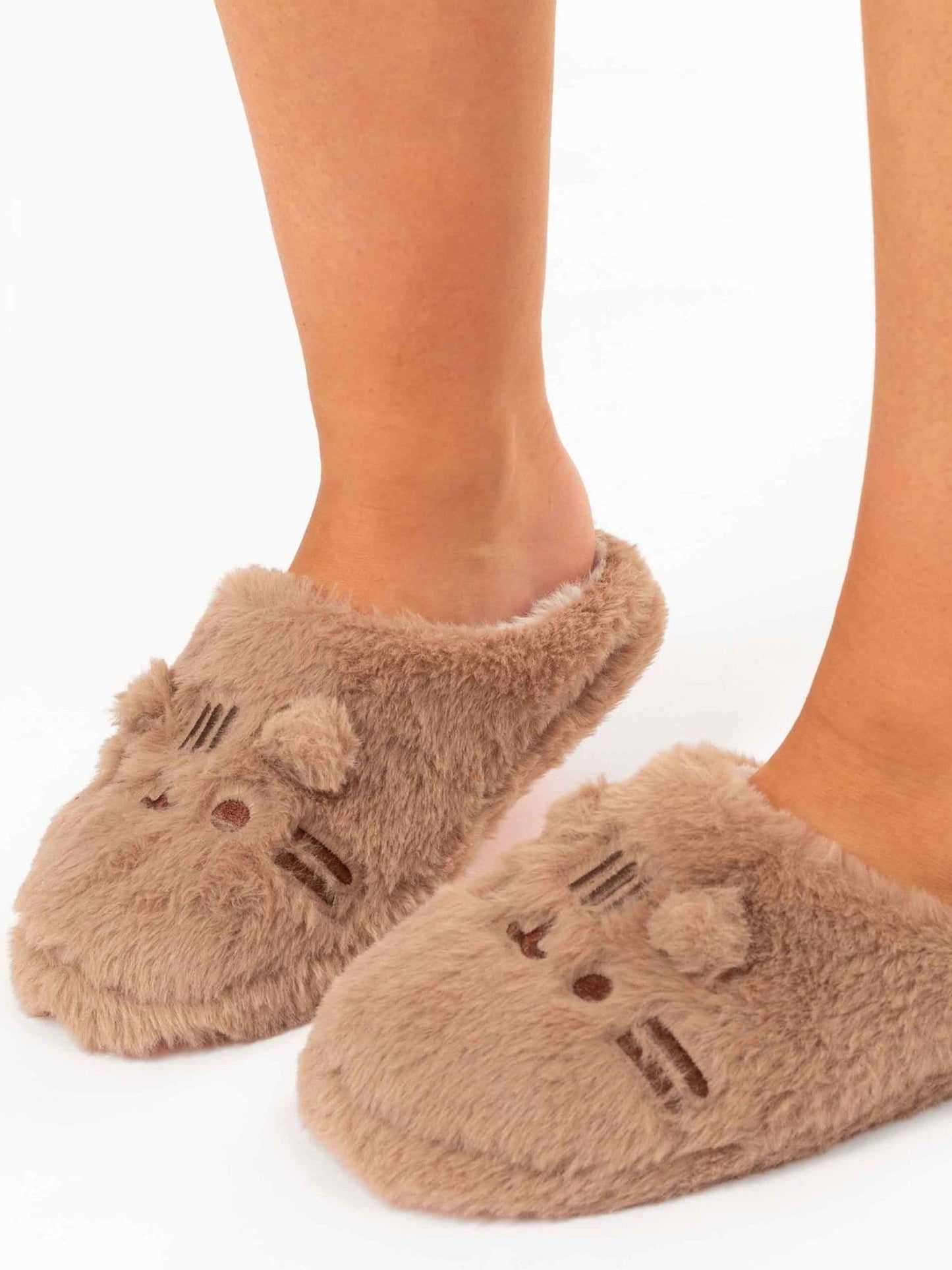 Vanilla Underground Brown Pusheen Womens Character Slippers image 3