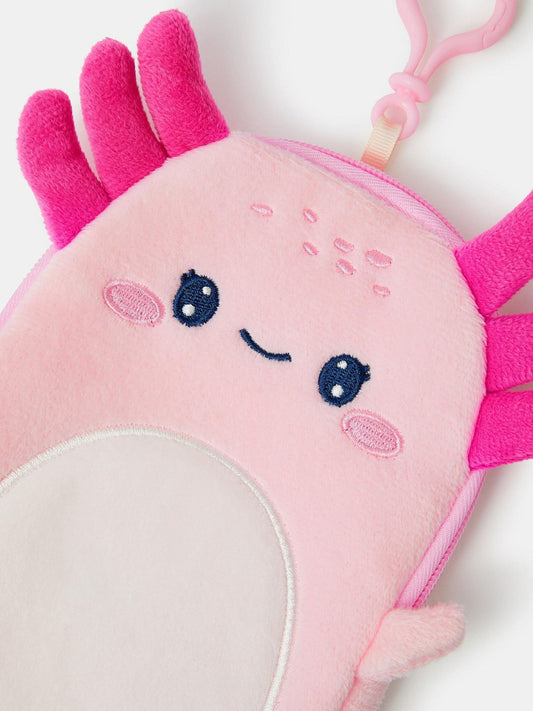 Angels By Accessorize Pink Axolotl Pencil Case Purse - image 2