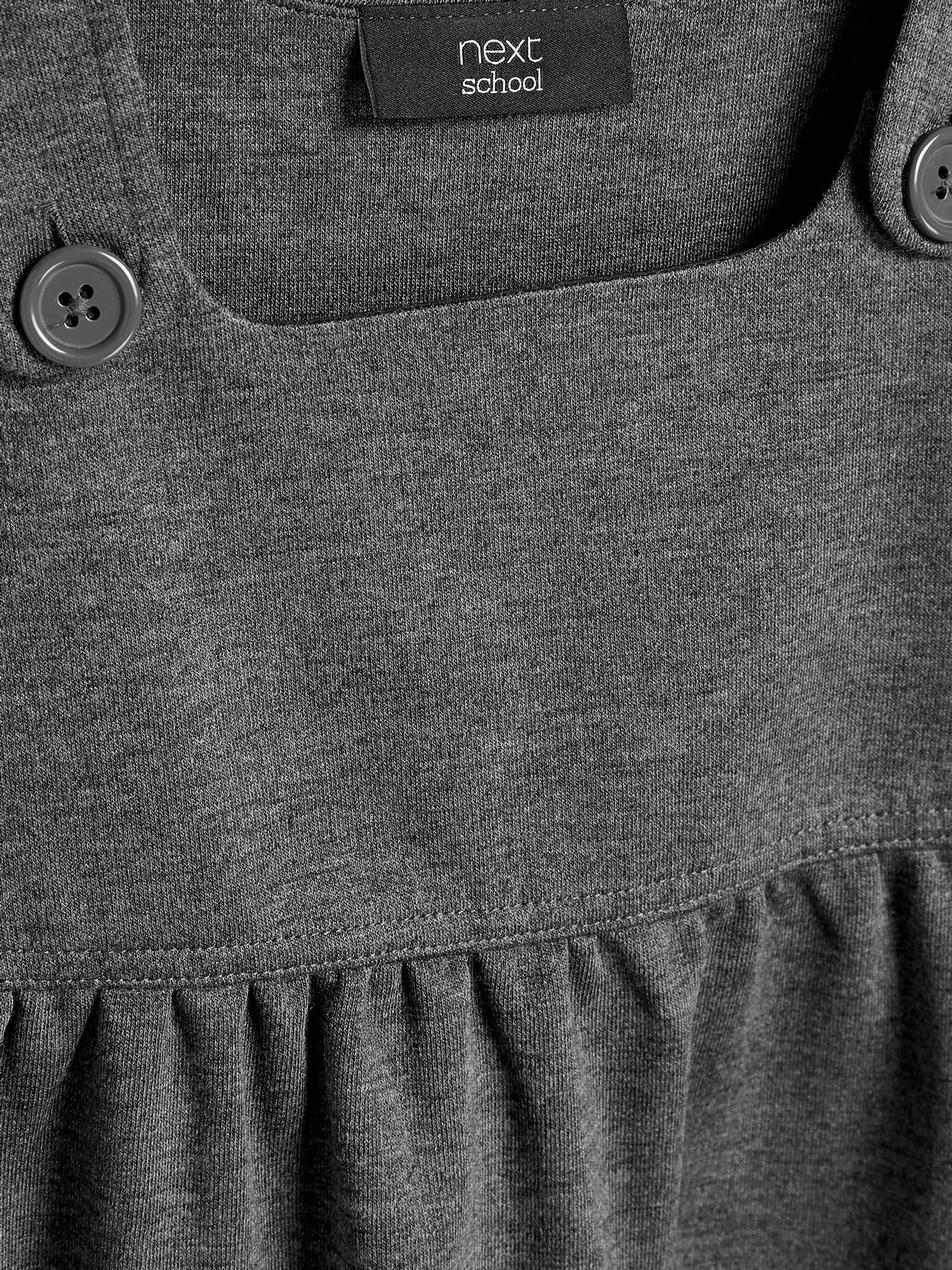 Grey Jersey Stretch Pinafore School Dress (3-14yrs) image 8