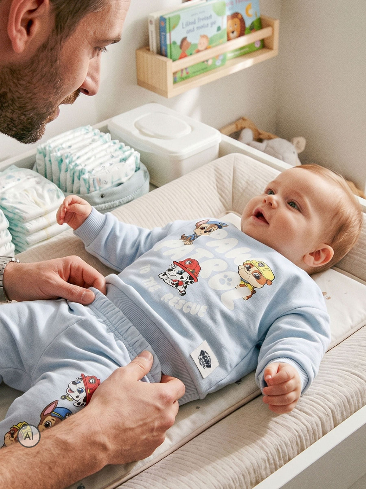 Character Blue PAW Patrol Outfit Chase Marshall And Rubble Sweat Top & Joggers Set - image 11