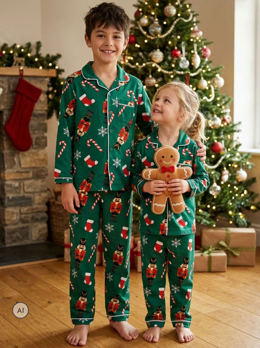 Harry Bear Green Harry Bear Christmas Pyjamas - image 1