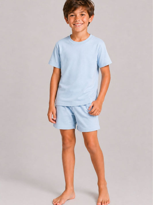 Brand Threads Blue Essentials Short Pyjamas Set - image 2