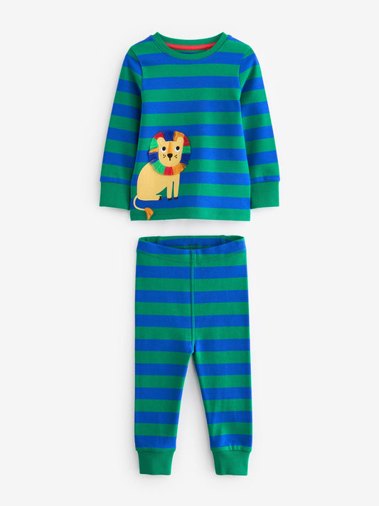 Multi Bright Animal 3 Pack Snuggle Pyjamas (9mths-8yrs) image 3