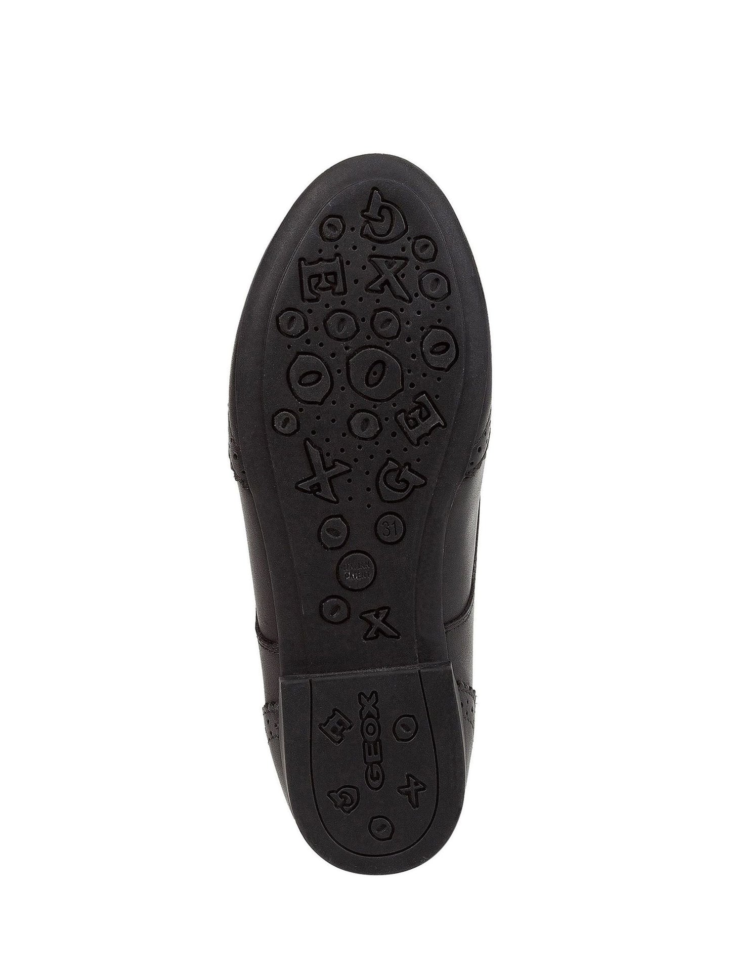Geox Black J Plie Leather School Shoes image 4