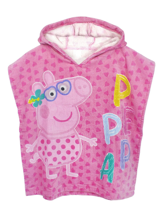 Dsiney Kidz - Vanilla Underground Pink Girls Peppa Pig Swimsuit and Towel Poncho Set. image 2