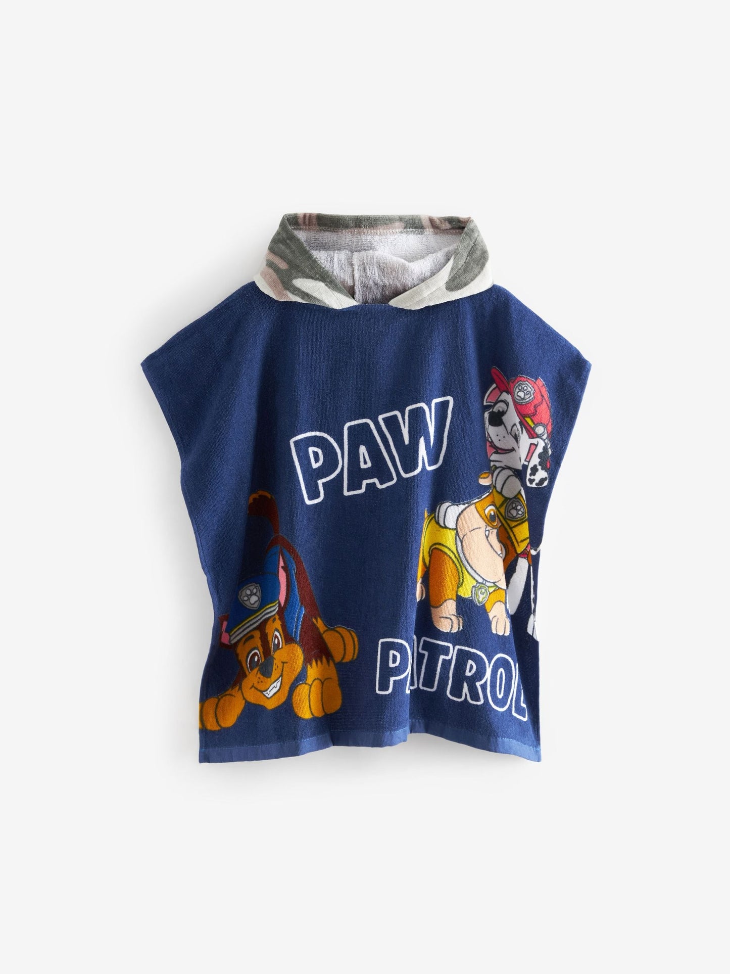 Dsiney Kidz - Vanilla Underground Blue Paw Patrol Character Towel 100% Cotton Poncho image 1