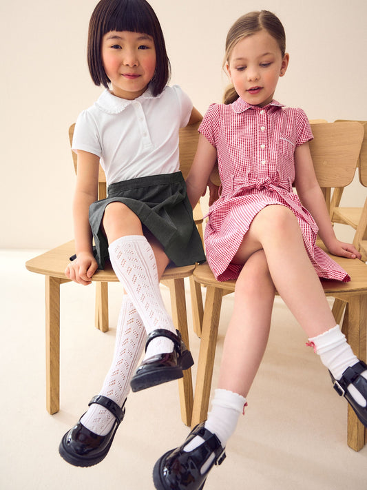 Dsiney Kidz - Grey 2-In-1 Short Sleeve School Pinafore Dress (3-14yrs) image 2