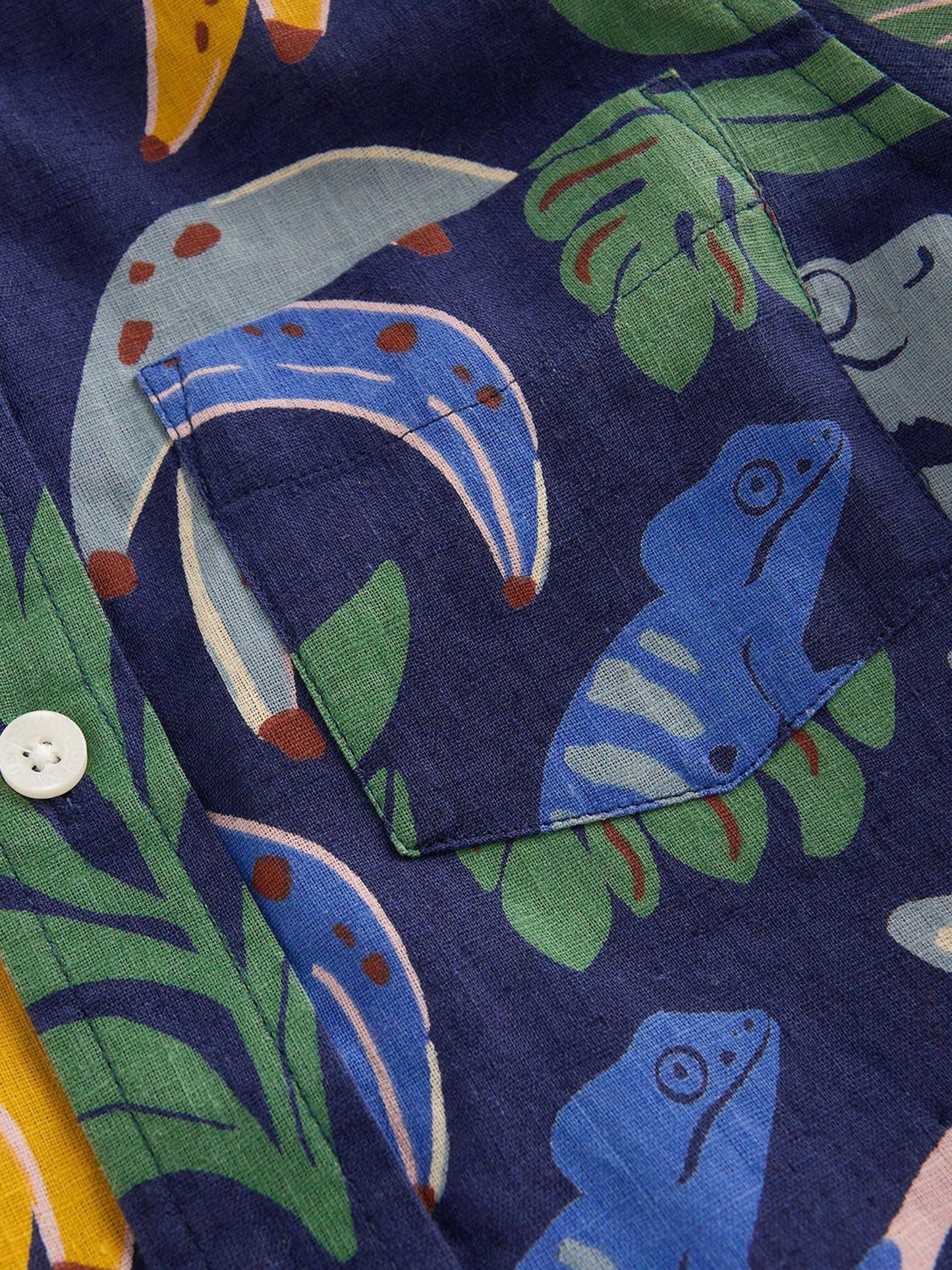 Dsiney Kidz - Boden Cream Cotton Linen Shirt image 3
