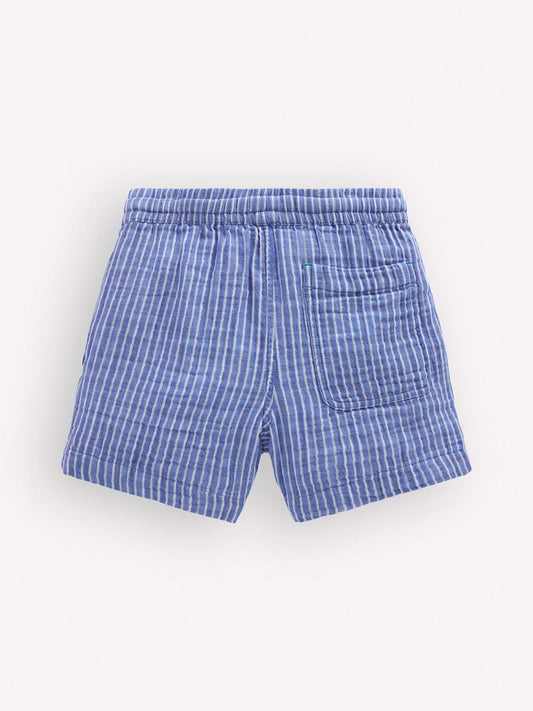 Boden Blue Double Cloth Shorts image 2