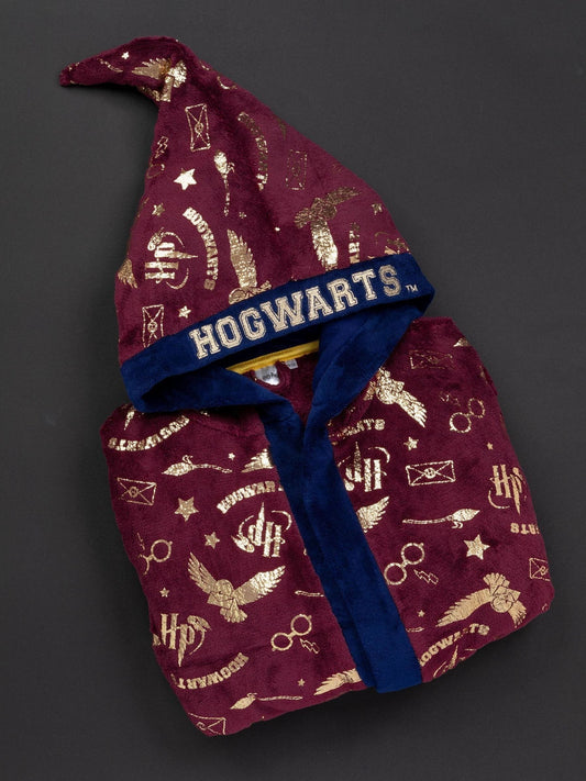 Dsiney Kidz - Vanilla Underground Red Harry Potter Unisex Kids Fleece Dressing Gown Robe image 2