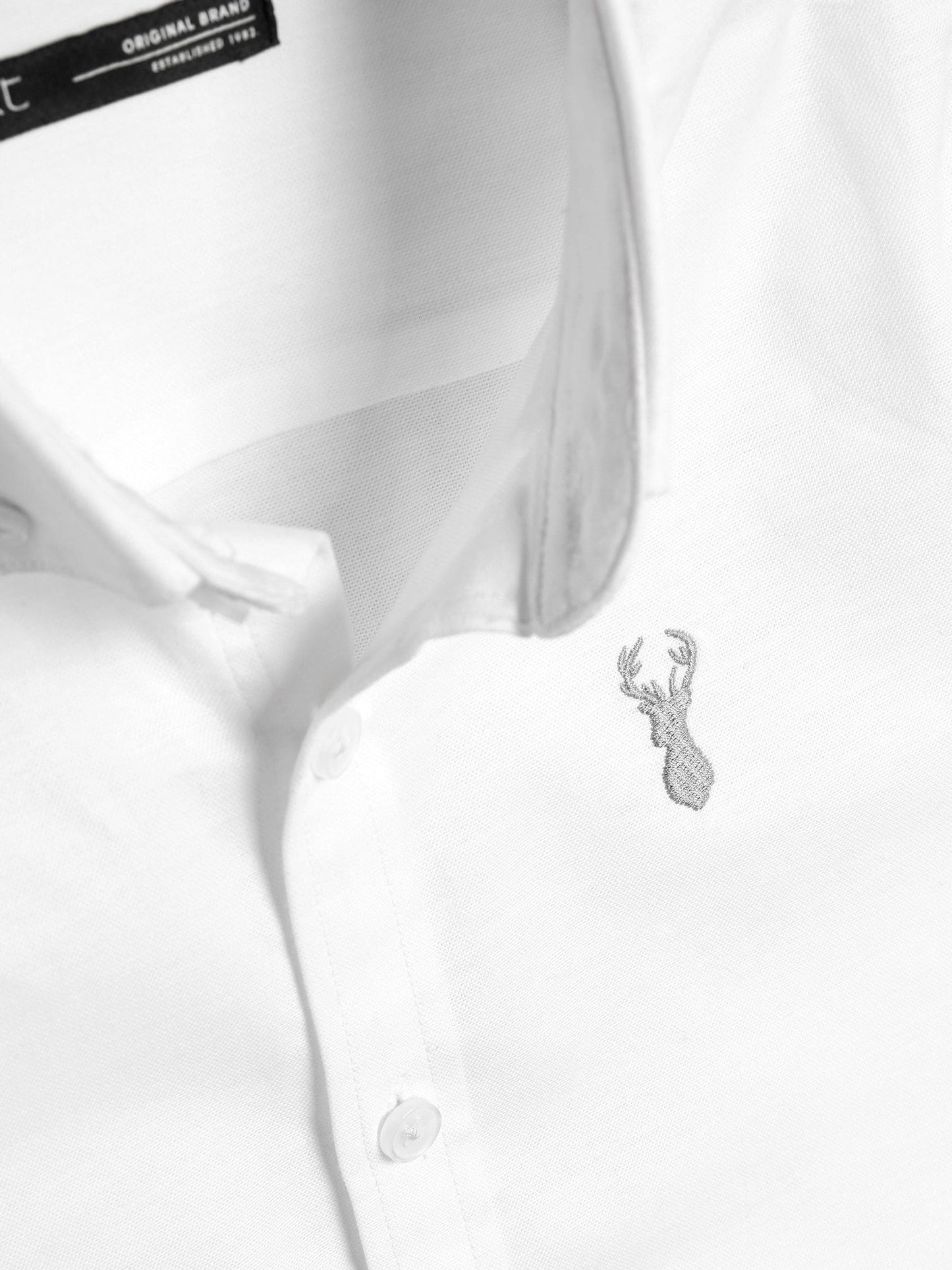Dsiney Kidz - White Logo Short Sleeve Cotton Rich Oxford Shirt (3-16yrs) image 5