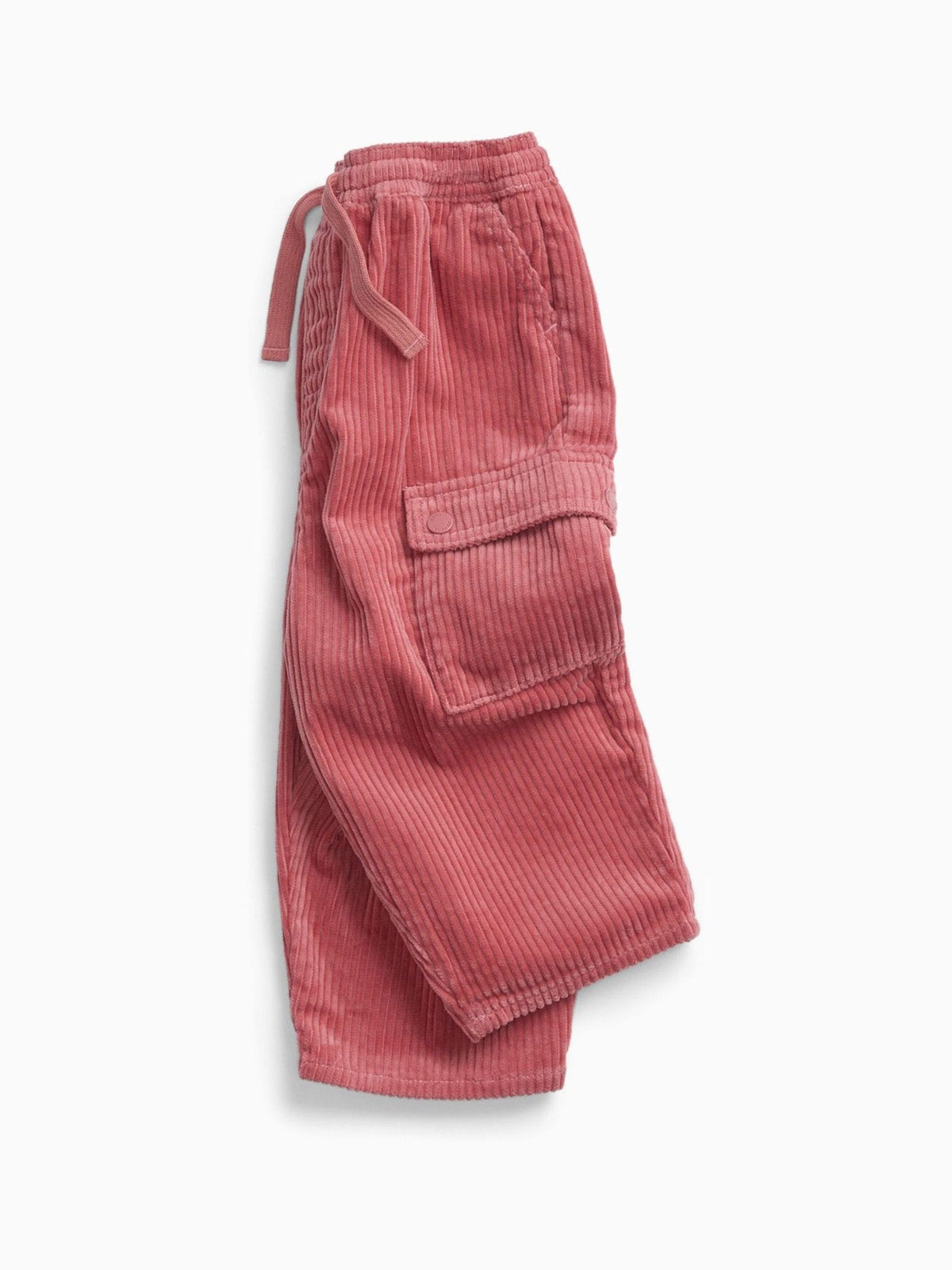 KIDLY by MORI Pink Barrel Leg Corduroy Trousers - image 2