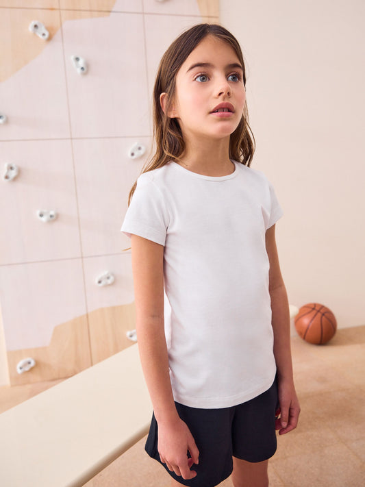Dsiney Kidz - White 2 Pack 100% Cotton Gym School T-Shirts (3-16yrs) image 2