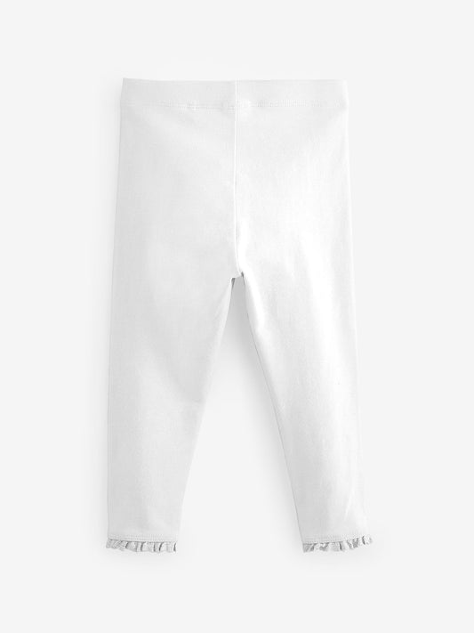 White Lace Trim Leggings (3mths-7yrs) image 2