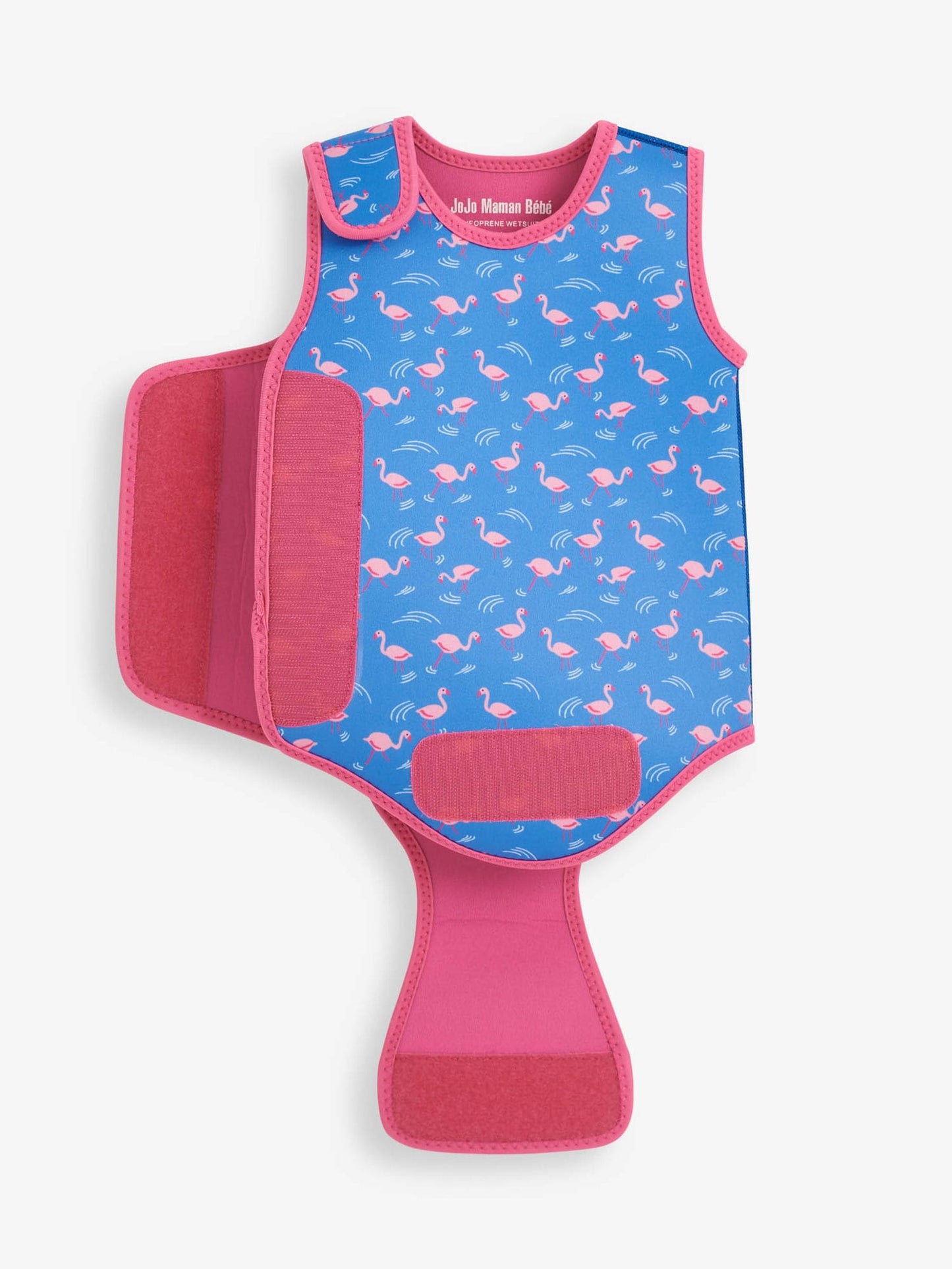 JoJo Maman Bébé Blue Flamingo Print Baby Wetsuit image 3