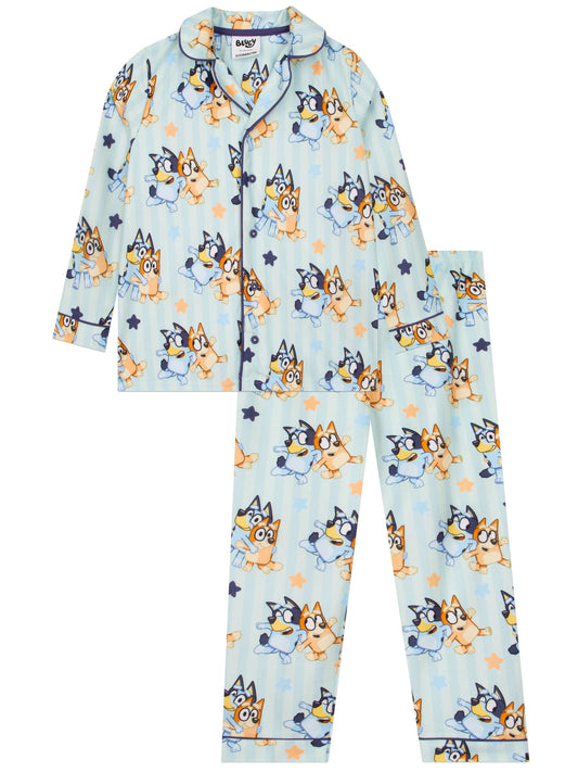 Character Blue Bluey And Bingo Button Up Pyjamas - image 1