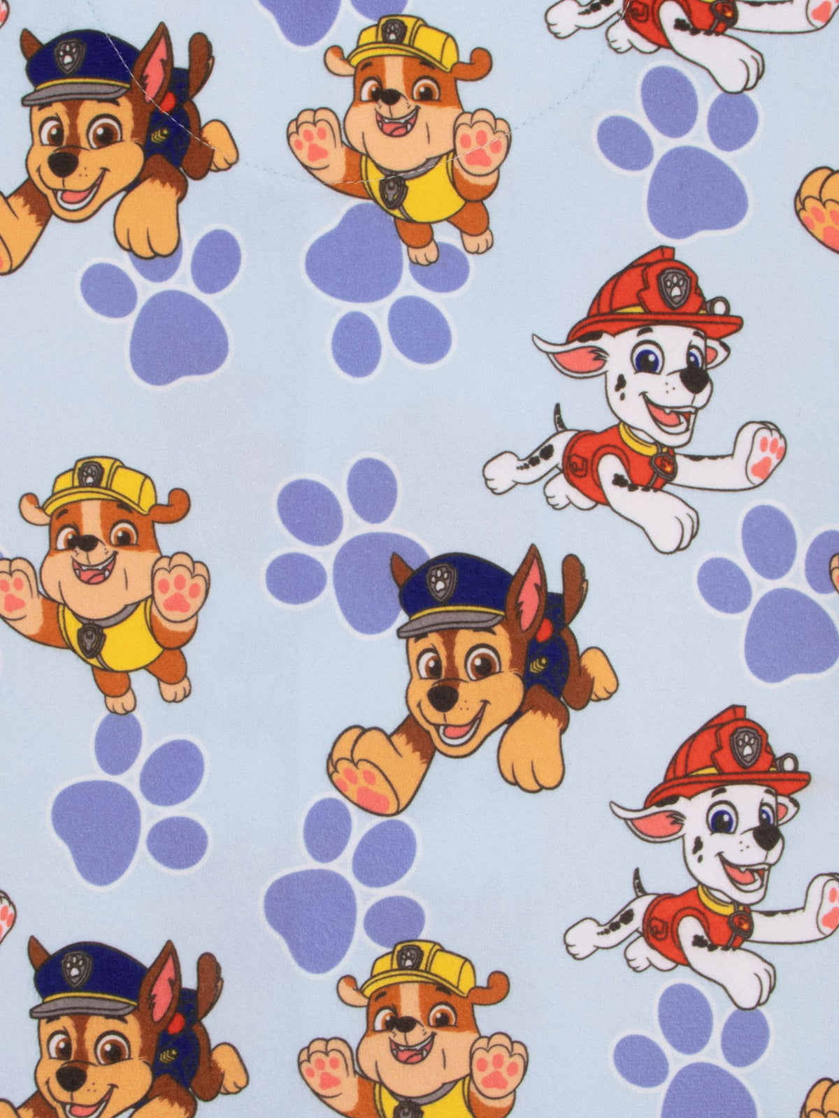 Character Blue Paw Patrol Button Up Chase, Marshall & Rubble Pyjamas - image 11