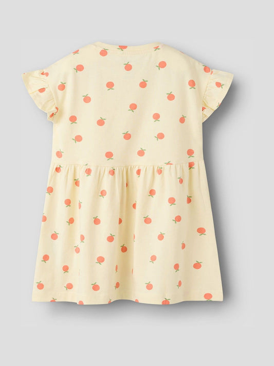 Dsiney Kidz - Name It Yellow Peach Print Short Sleeve Dress image 2