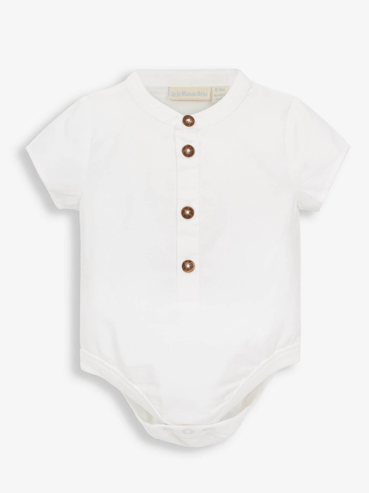 JoJo Maman Bébé Navy 2-Piece Baby Grandad Shirt & Shorts Set image 5