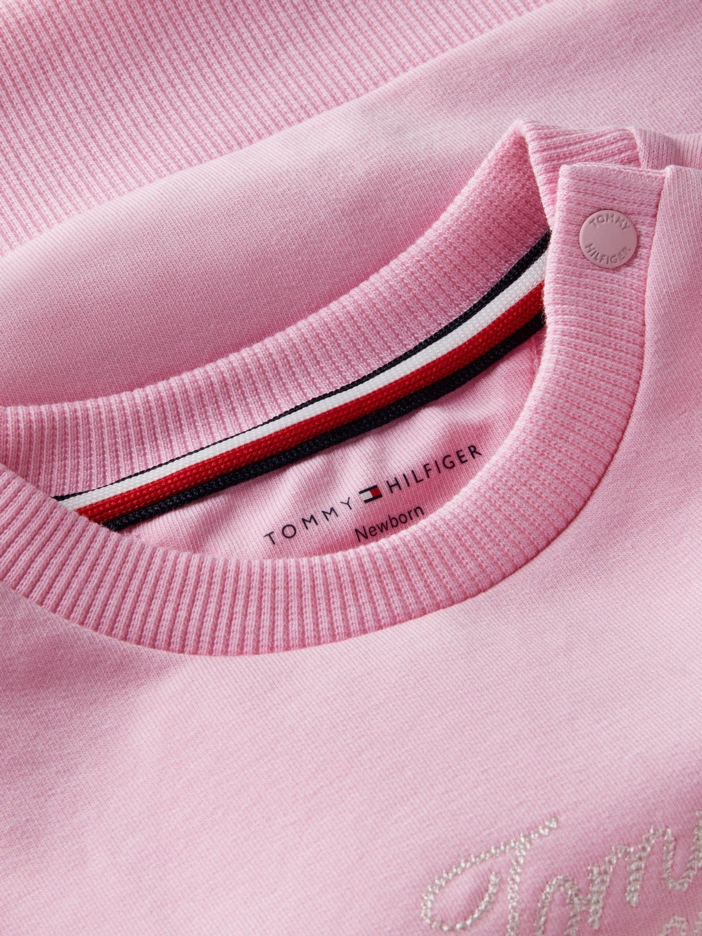 Tommy Hilfiger Pink Rope Logo Sweatshirt And Joggers Set image 3