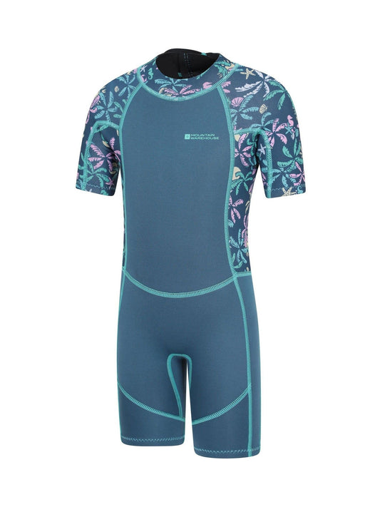 Dsiney Kidz - Mountain Warehouse Blue Printed Shorty Wetsuit image 2
