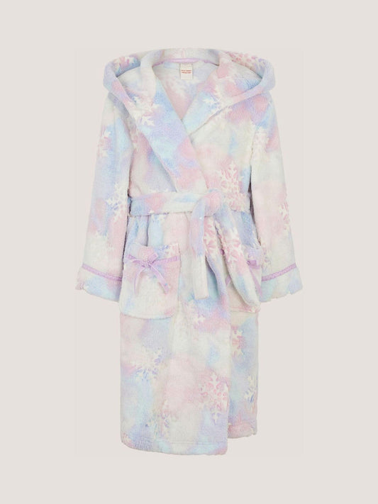 Disney Kidz - Monsoon Pink Glow In The Dark Snowflake Dressing Gown image 1