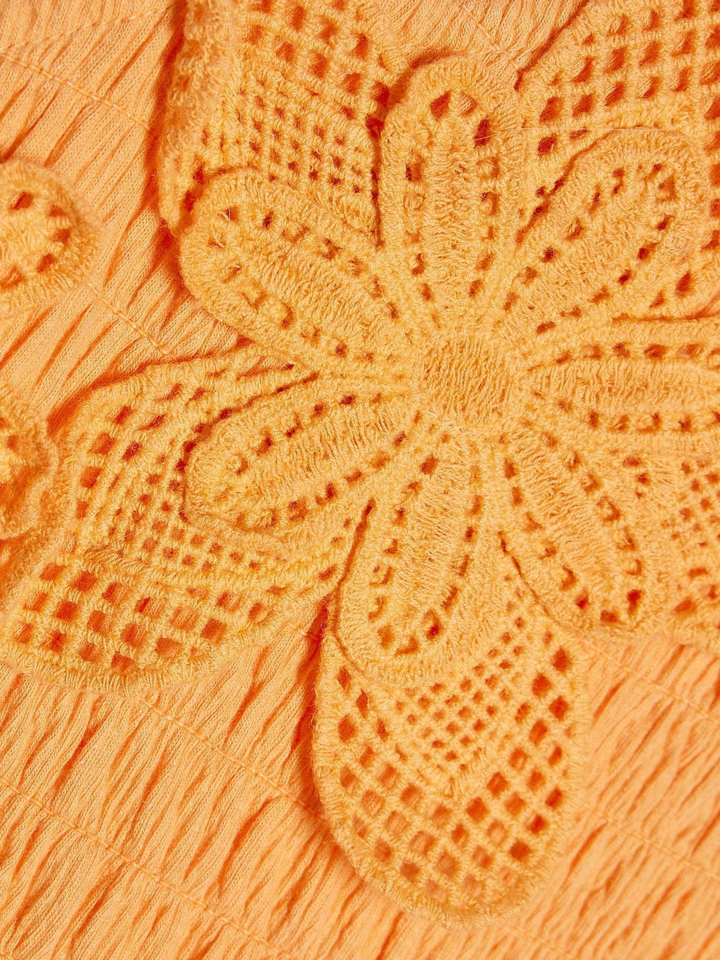 Dsiney Kidz - River Island Yellow Asymmetric Crochet Flower Dress image 4