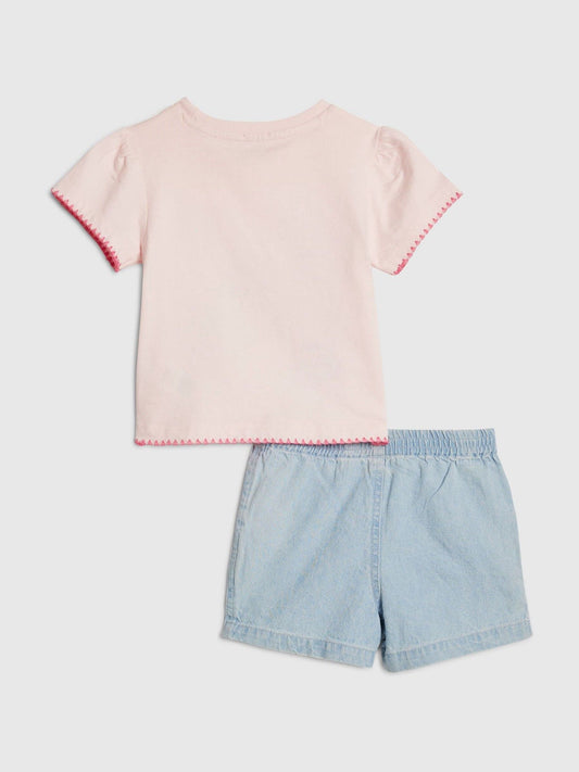 Dsiney Kidz - River Island Blue Sealife T-Shirt & Shorts Set image 2