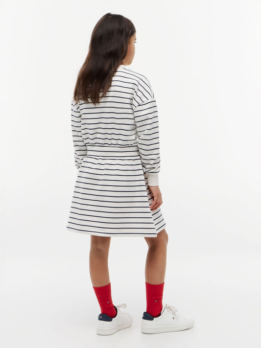 Dsiney Kidz - Tommy Hilfiger Blue Stripe Relaxed Sweatshirt Dress image 2
