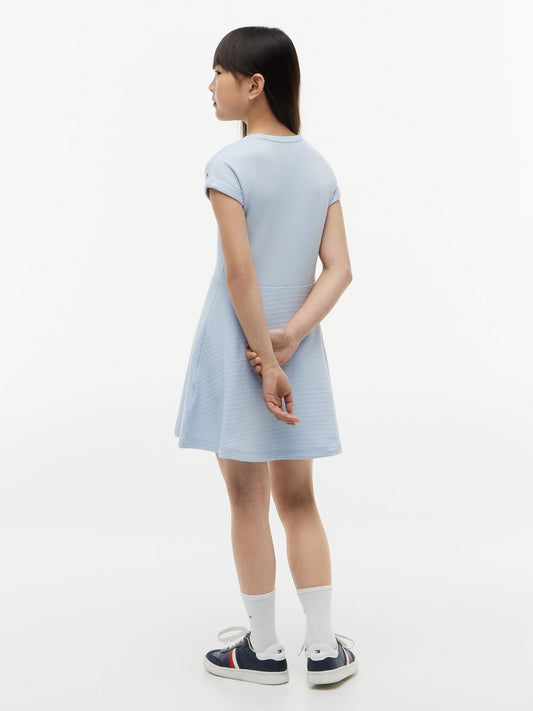 Dsiney Kidz - Tommy Hilfiger Blue Tonal Flag Logo Skater Dress image 2