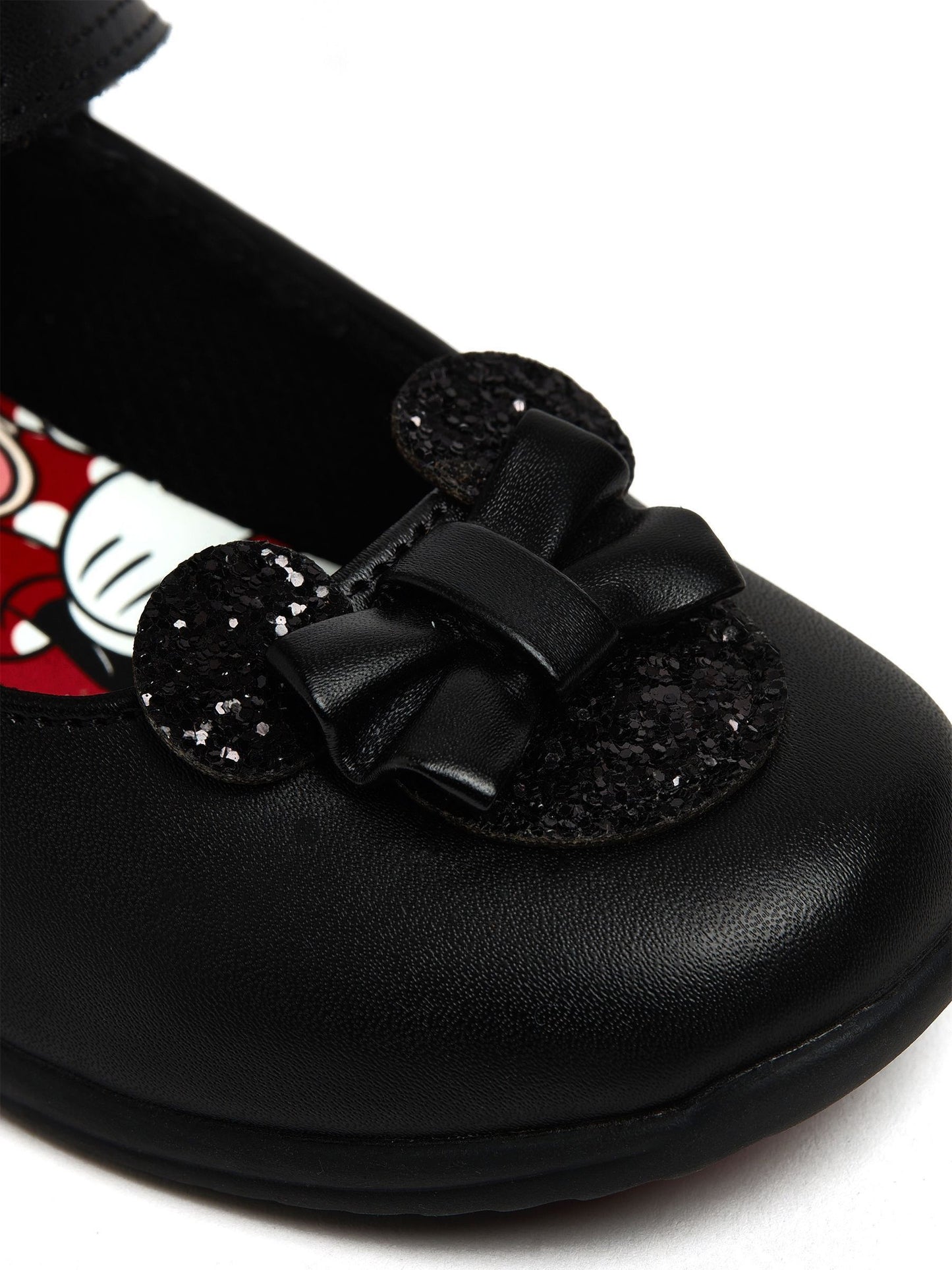 Character Black Minnie Mouse School Shoes image 5