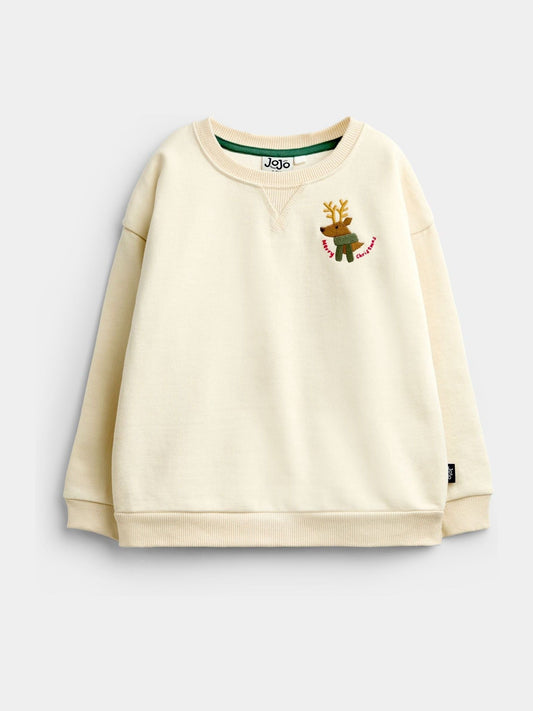 Dsiney Kidz - JoJo Maman Bébé Natural Santas Snacks Sweatshirt & Jogger Set image 2