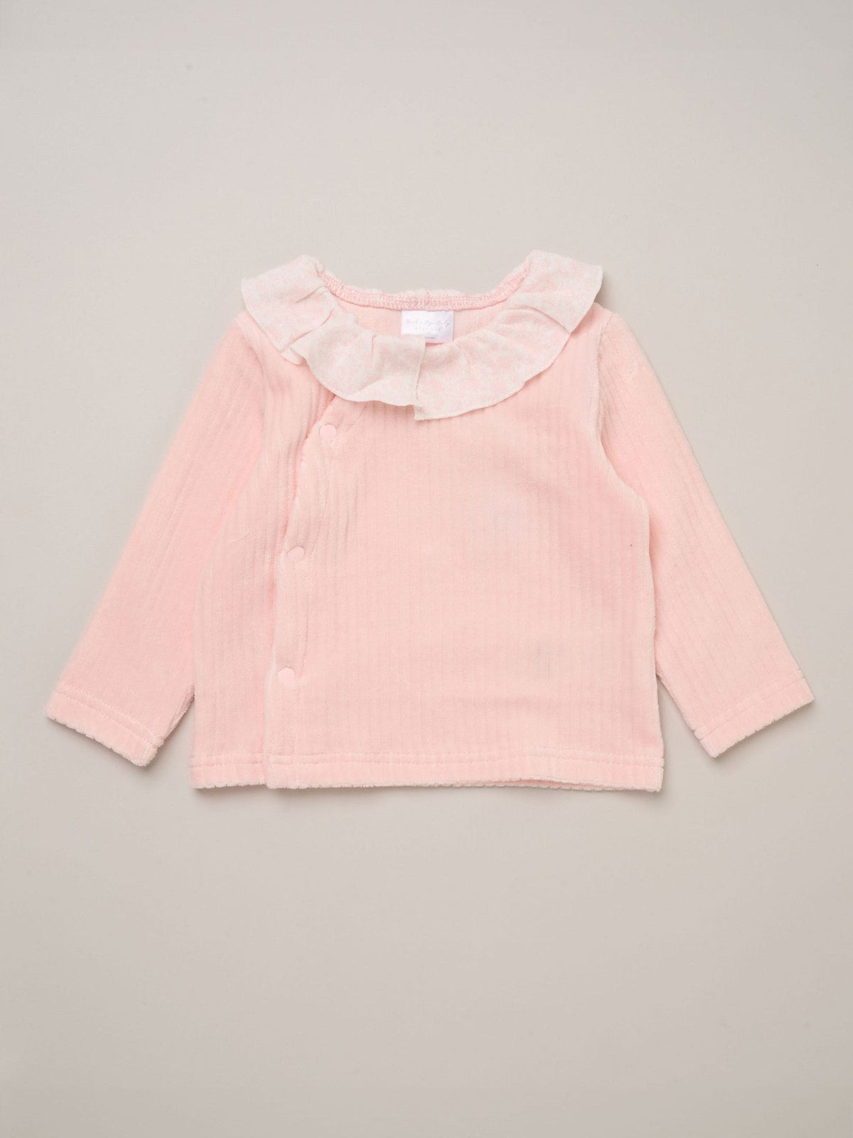 Rock-A-Bye Baby Boutique Pink Velour Top Footed Trousers and Plush Bear Toy Set - image 5