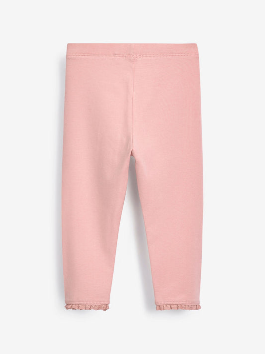 Dsiney Kidz - Pale Pink Lace Trim Leggings (3mths-7yrs) image 2