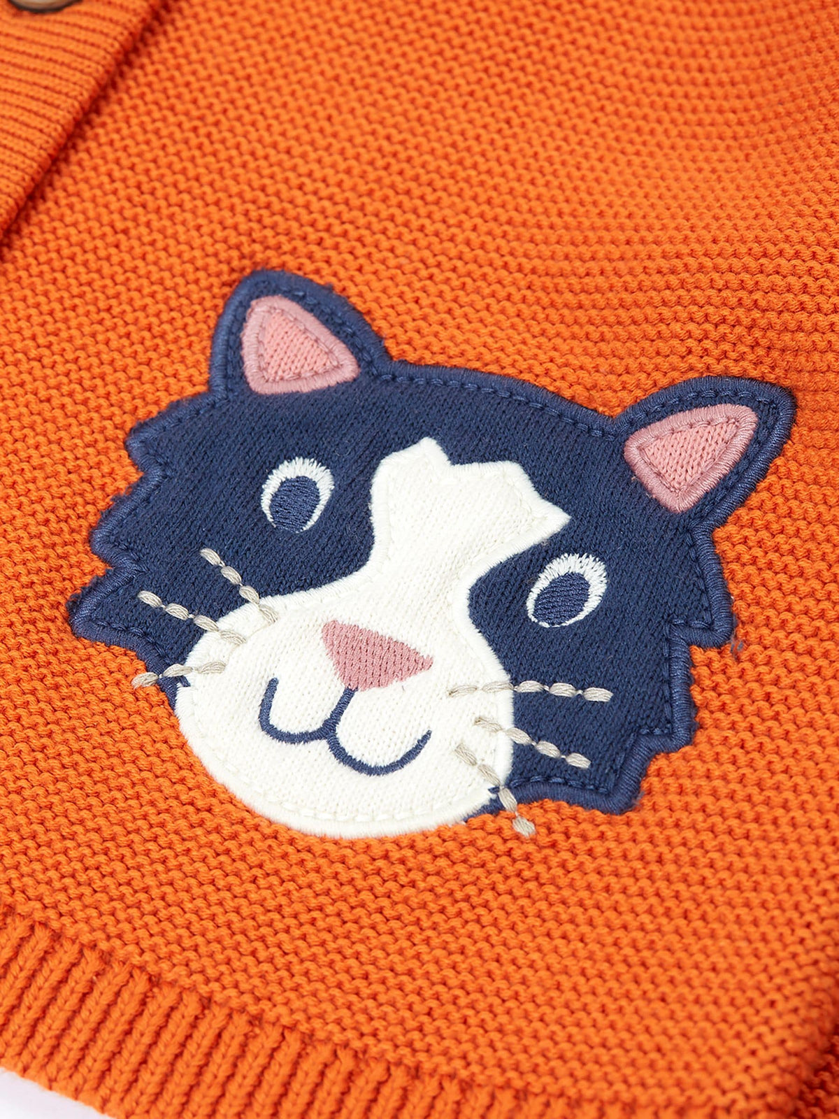 Frugi Orange Halloween Clement Cardigan - image 3