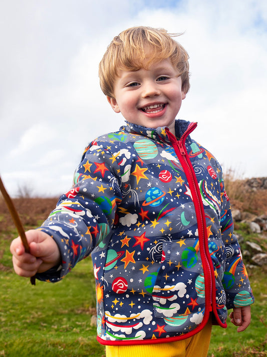 Disney Kidz - Frugi Blue Zipped Snuggle Fleece image 1
