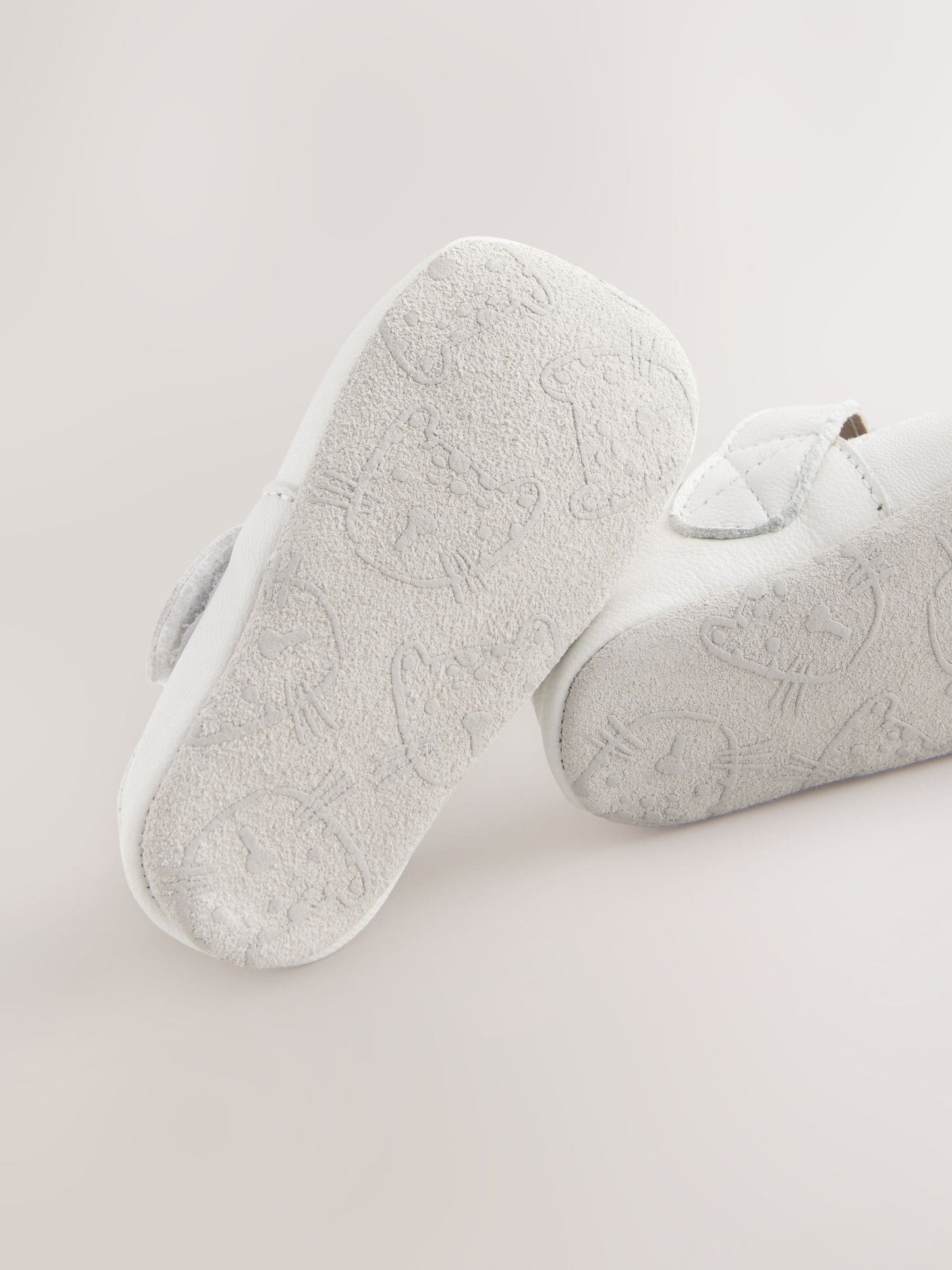 White Leather Baby T-Bar Shoes (0-24mths) image 5