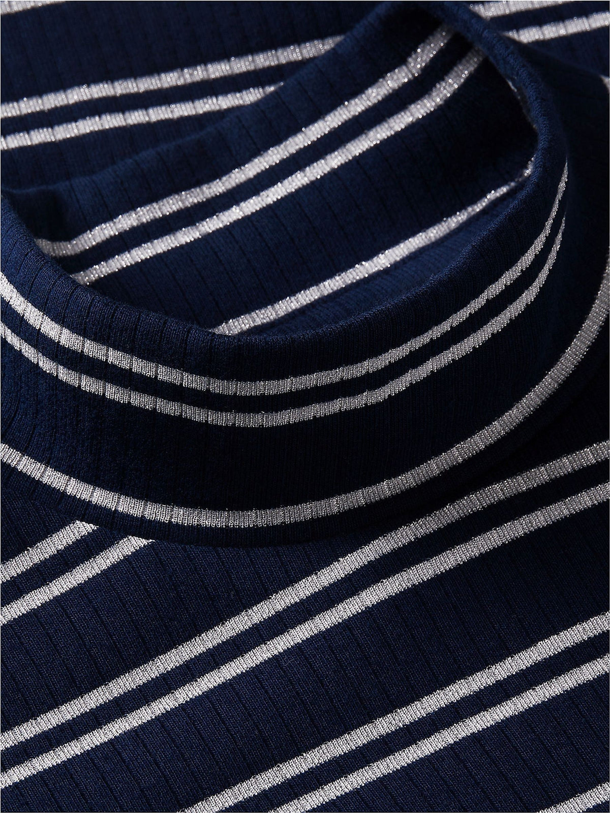 Tommy Hilfiger Blue Gllitter Extra Slim Long Sleeve Top - image 6