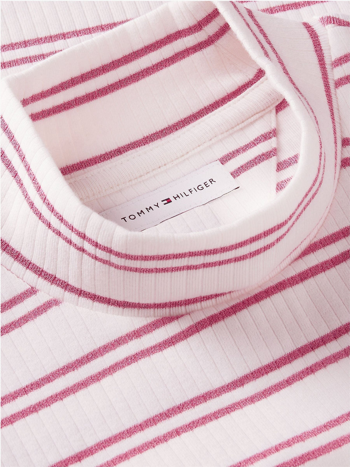 Tommy Hilfiger White Gllitter Extra Slim Long Sleeve Top - image 6