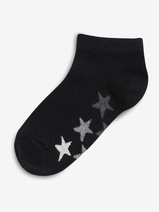 White/Grey Cotton Rich Trainer Socks 7 Pack image 3