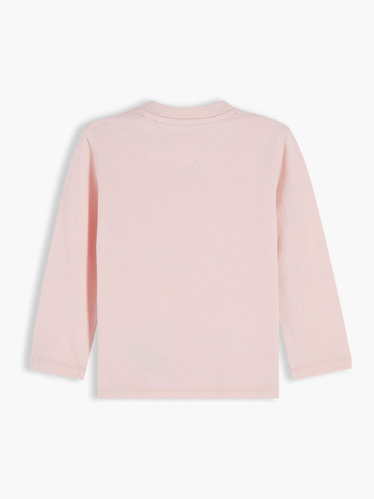 Dsiney Kidz - Tommy Hilfiger Pink Logo Long Sleeve T-Shirt image 2