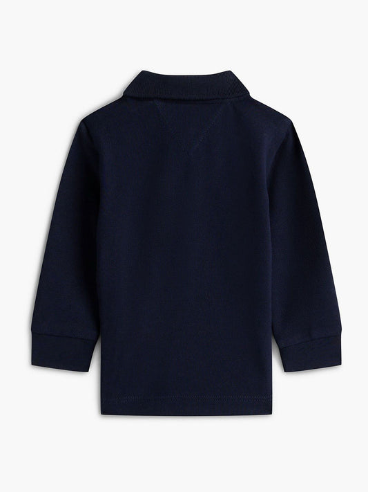 Dsiney Kidz - Tommy Hilfiger Blue Essential Regular Fit Long Sleeve Polo Shirt image 2