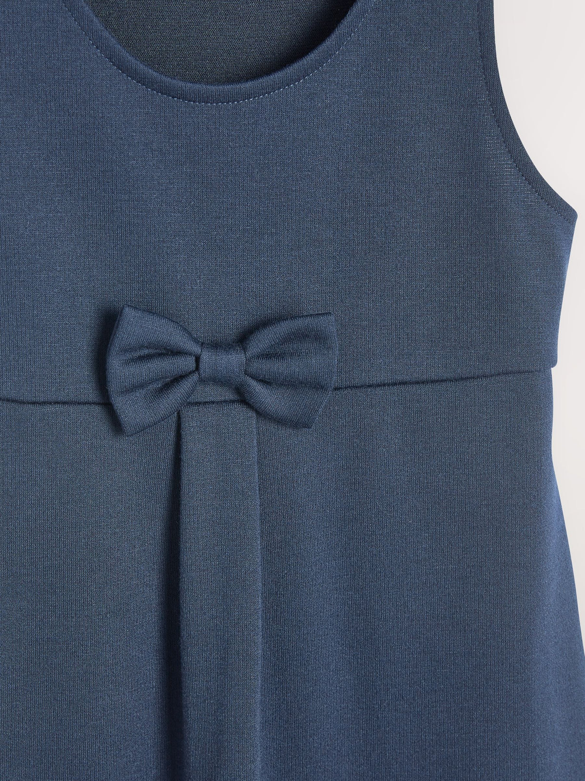 Dsiney Kidz - Navy Jersey Stretch Bow School Pinafore (3-14yrs) image 7