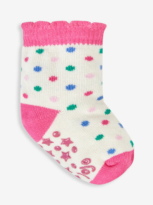 JoJo Maman Bébé Pink 3-Pack Fruit Socks image 2