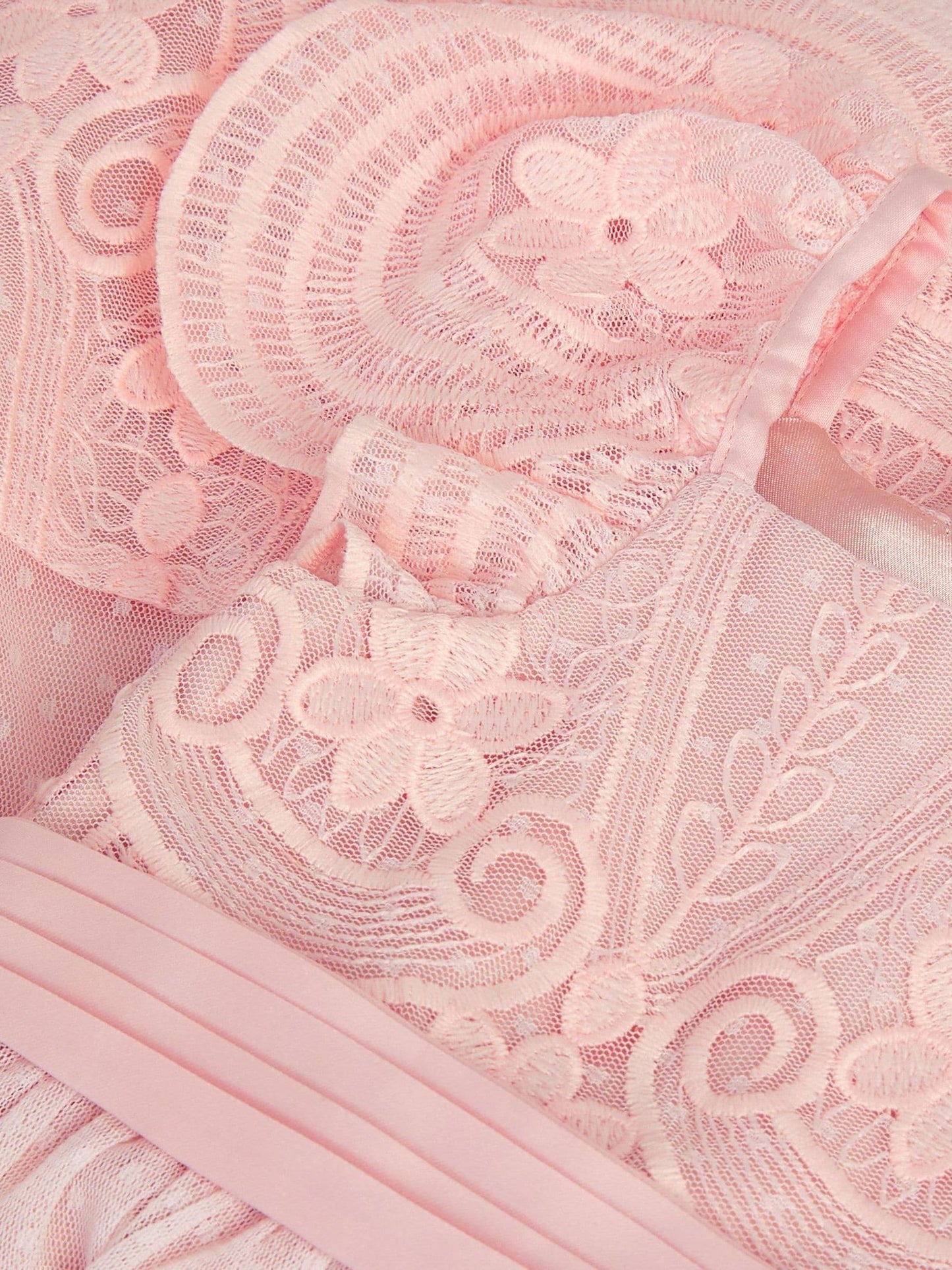 Monsoon Pink Baby Isabel Lace Tiered Party Dress image 2