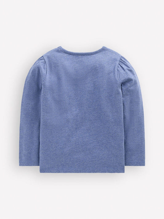 Dsiney Kidz - Boden Blue Puff Sleeve Appliqué T-Shirt image 2